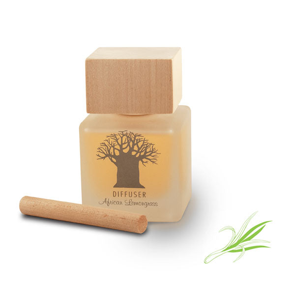Uniquely South African Wooden Top Diffuser African Lemongrass – 120ml